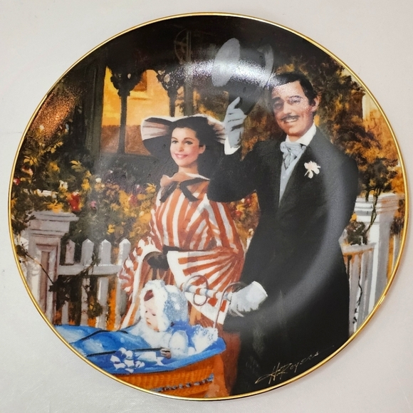 Gone with the Wind "Strolling in Atlanta" 1989 Plate #3193D - Picture 7 of 9